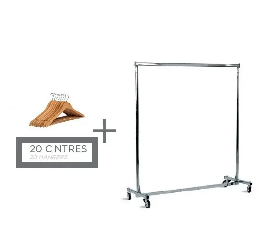 Portant avec 20 cintres