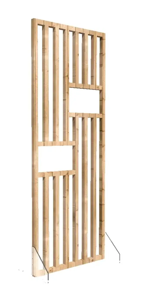 Cloison claustra Eco Bois tasseau Fenêtre